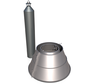 formaletas metálicas - circular tipo cohete acero columna redonda